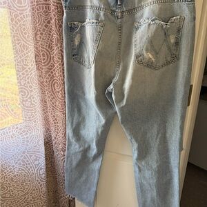 MOTHER Light Blue Denim Jeans the dazzler ankle